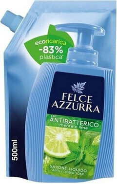 Paglieri Ανταλλακτικό Κρεμοσάπουνο Mint & Lime Antibacterial 500ml