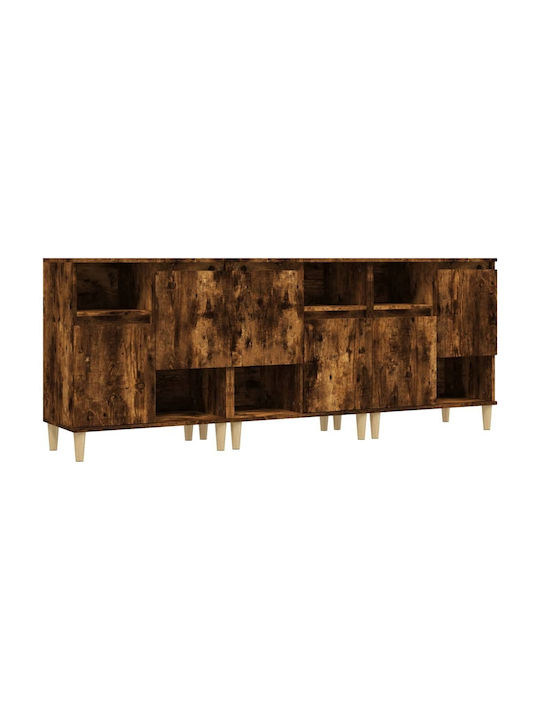 Sideboard Wooden Καπνιστή Δρυς 60x35x70cm