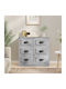 Bufet cu Sertare Gri 70x35.5x67.5cm