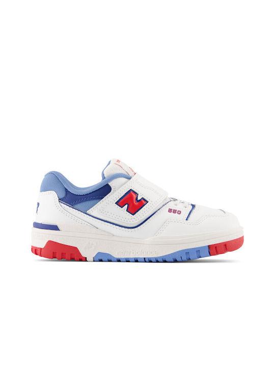 New Balance Kids Sneakers 550 with Straps White