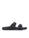 1119530 Leder Herrensandalen in Schwarz Farbe