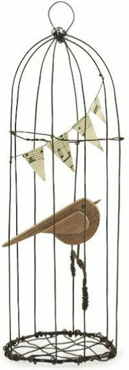 Synchronia Dekorativ Vogel aus Metall 22x7.5x8.5cm 1Stück