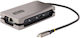 StarTech USB-C Docking Station mit HDMI 4K PD Ethernet Gray (DKT31CH2CPD3)
