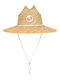Roxy Wicker Women's Western Hat Coffee Blues Beige