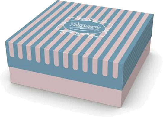 Intertan Disposable Pastry Shop Paper Box 22x21.5x8cm