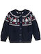Boys Knitted Cardigan with Buttons Navy Blue