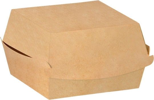 Ready Set von 100 Boxen Burger Kraft 10x10x7cm 603-81