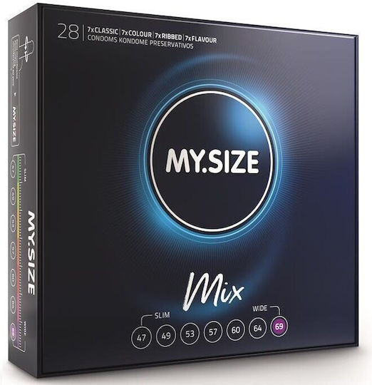 My Size Prezervative Mix 69mm 28 Buc Natural
