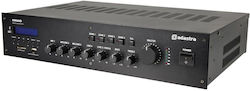 Adastra RM60D Integrated Commercial Amplifier 5 Channels 60W/100V Equipped with USB/FM/Bluetooth Black