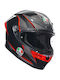 AGV K6 S Slashcut Black/Grey/Red Κράνος Μηχανής Full Face ECE 22.06 1255gr με Pinlock