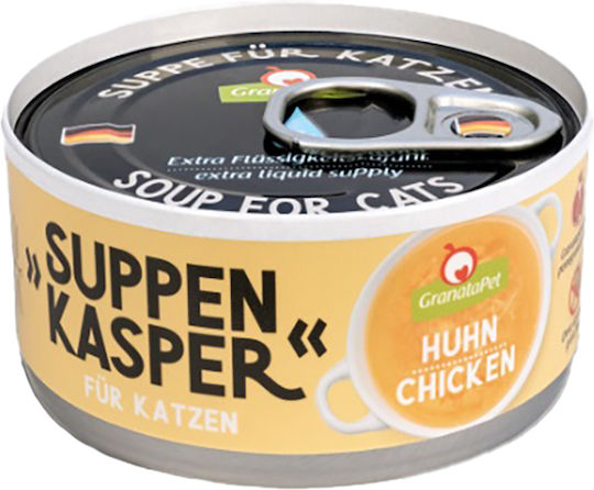 Granata Pet Foods Suppen Casper Υγρή Τροφή για Ενήλικες Γάτες σε Κονσέρβα με Κοτόπουλο χωρίς Σιτηρά 70gr