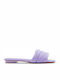 Aldo Goani Leather Women's Flat Sandals in Purple Color