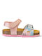 Girls Anatomic Sandals with Velcro Light Blue