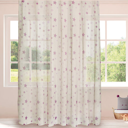 Kinder Vorhang mit Borte Beige 69879849 270x280cm
