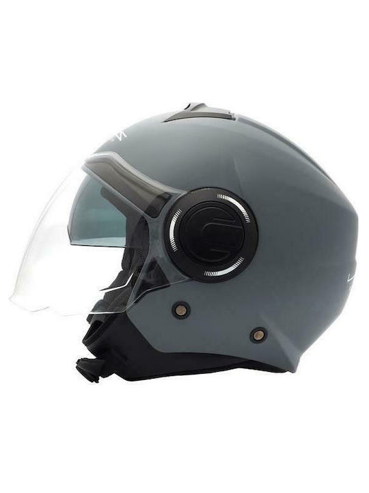 Zen ZN 137 Jet Helmet with Sun Visor ECE 22.05 Matt Cool Grey