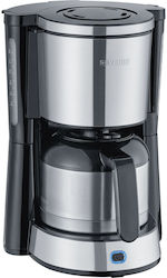 Severin Ka Cafetieră cu Filtru 1000W Argintie Severin Ka Cafetieră cu Filtru 1000W Argintie