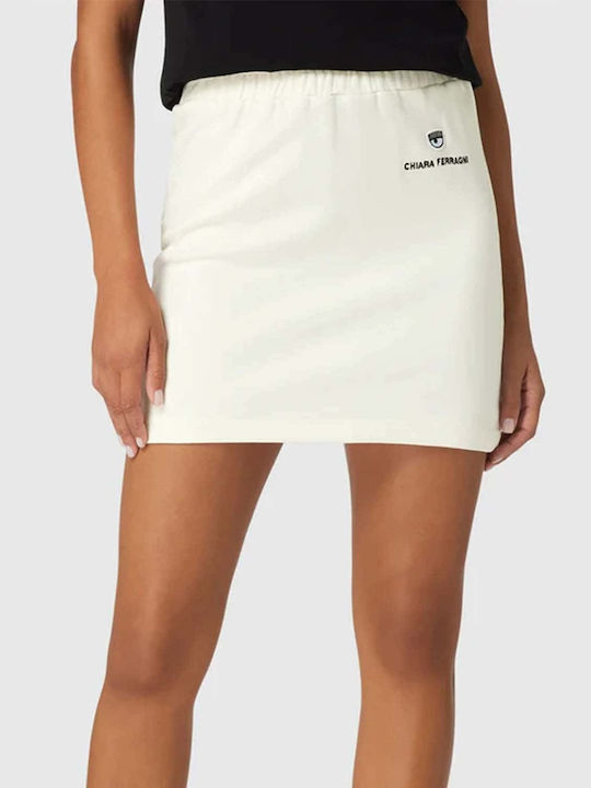 Chiara Ferragni Mini Φούστα σε Λευκό χρώμα