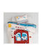 Palamaiki Happy Baby HB0605 Set Baby Bettlaken Für Krippe Baumwolle Rot 120x160cm