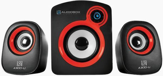 Audiobox A300-U 2.1 Speakers 5W Red