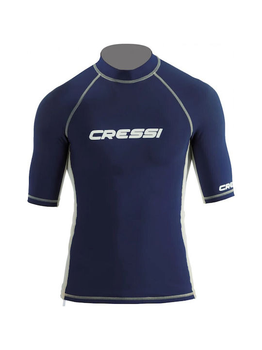 CressiSub Rashguard Къс ръкав Слънцезащитна риза Син