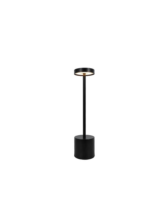 Inlight Декоративна Настолна Лампа LED Батерия в Черно Цвят