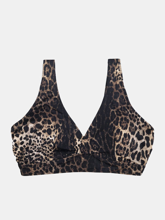 Bikini Bra BP-1612 Brown Animal Print