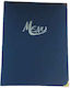Menü-Halter Leder in Blau Farbe 22x31 cm 175MMΑ48BL