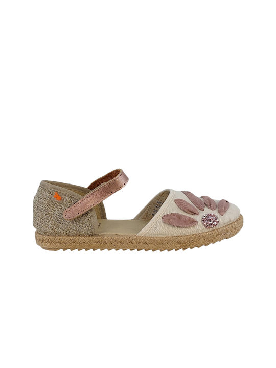 Vulladi Παιδικές Espadrilles mit Bügel- und Schleifenverschluss Rosa