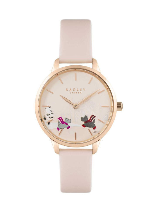 Radley Uhr mit Rosa Lederarmband