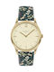 Radley Meadow Floral Γυναικείο Ρολόι 35mm Μπαταρίας με Πράσινο Δερμάτινο Λουράκι