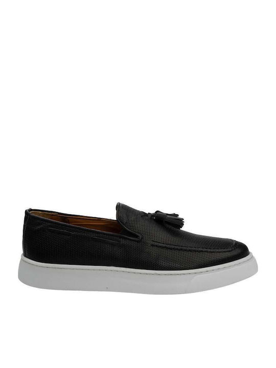 Men's Leather Loafers Black