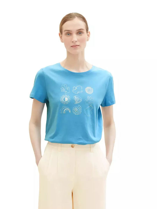 Tom Tailor Γυναικείο T-shirt Μπλε