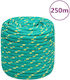 vidaXL Σnur Tricotat 16mm 250m Polipropilenă Green
