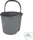 Douceur d'Intérieur Mop Bucket with Squeezer Plastic Capacity 13lt Gray