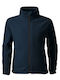 Kinderstrickjacke Fleece Marineblau
