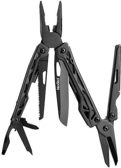 NexTool Multitool BlackKnight Nextool Πολυεργαλείο Μαύρο σε Θήκη