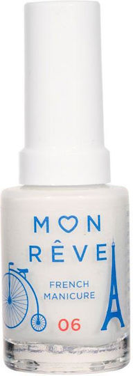 Mon Reve French Manicure Sheer Βερνίκι Νυχιών για Γαλλικό Μανικιούρ 06 Sheer White 13ml
