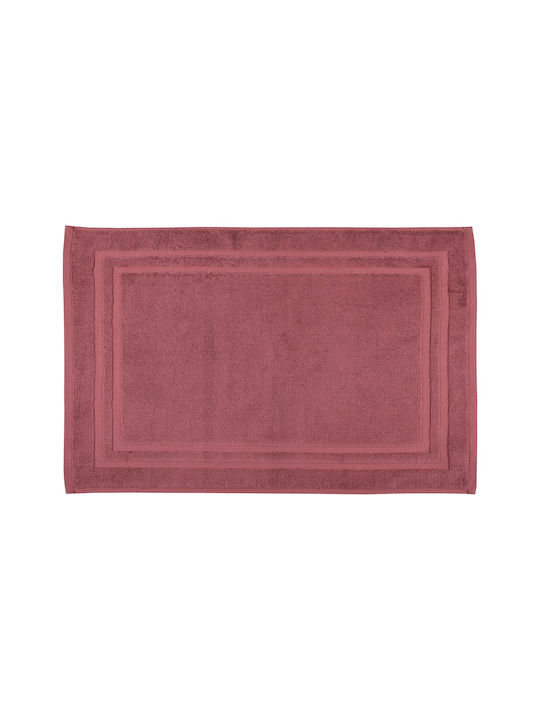 Spitishop Bath Mat Cotton S-F Lyla BTC289007 Burgundy 45x70cm