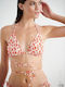 Bikini Τριγωνάκι C Cup Animal Print Peach Leo