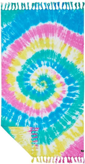 Slowtide Willow Spiral Dye Плажна Кърпа с Косъм 185x96см