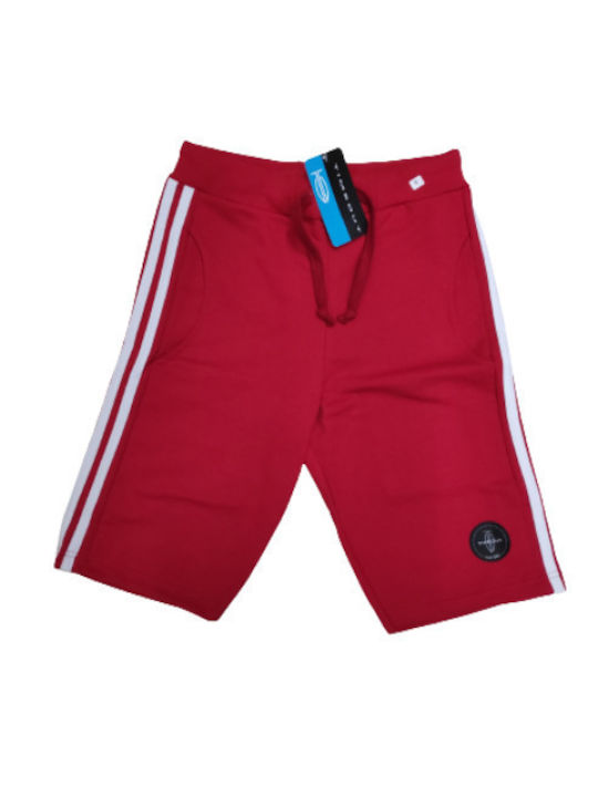 TIMEOUT COTTON SHORTS WITH STRIPES ON THE SIDES KOKKINO