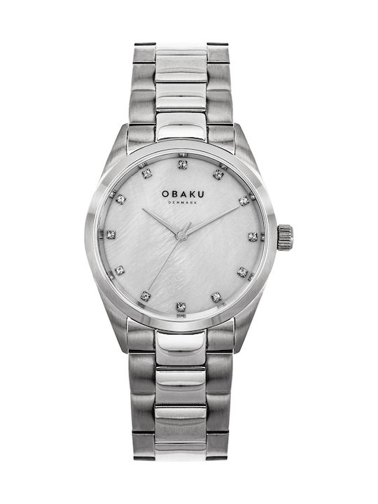 Obaku Damen Uhr mit Silber Metallarmband