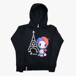 Tokidoki Jacket Black with Hood Tokidoki Jacket Black with Hood