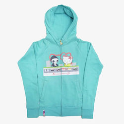 Tokidoki Jacket Turquoise with Hood Tokidoki Jacket Turquoise with Hood