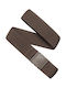 Elastic Men's Belt Knitted Brown