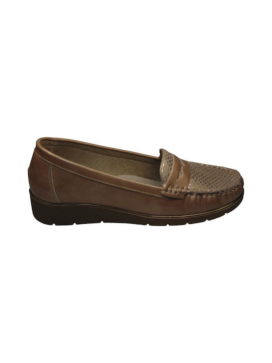 Tsimpolis Shoes CYM-110 Mocasin pentru femei Bej 42041