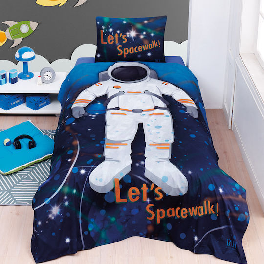 Beauty Home Kids Duvet Set Single with Pillowcase Blue 160x240cm