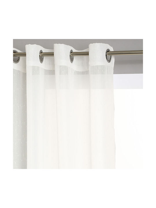 Atmosphera Ecru Curtain with Grommets 140x240cm