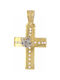 Triantos Gold Kreuz 14K Λουλουδάκι