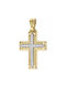 Triantos Women's Gold Cross 14K with Chain